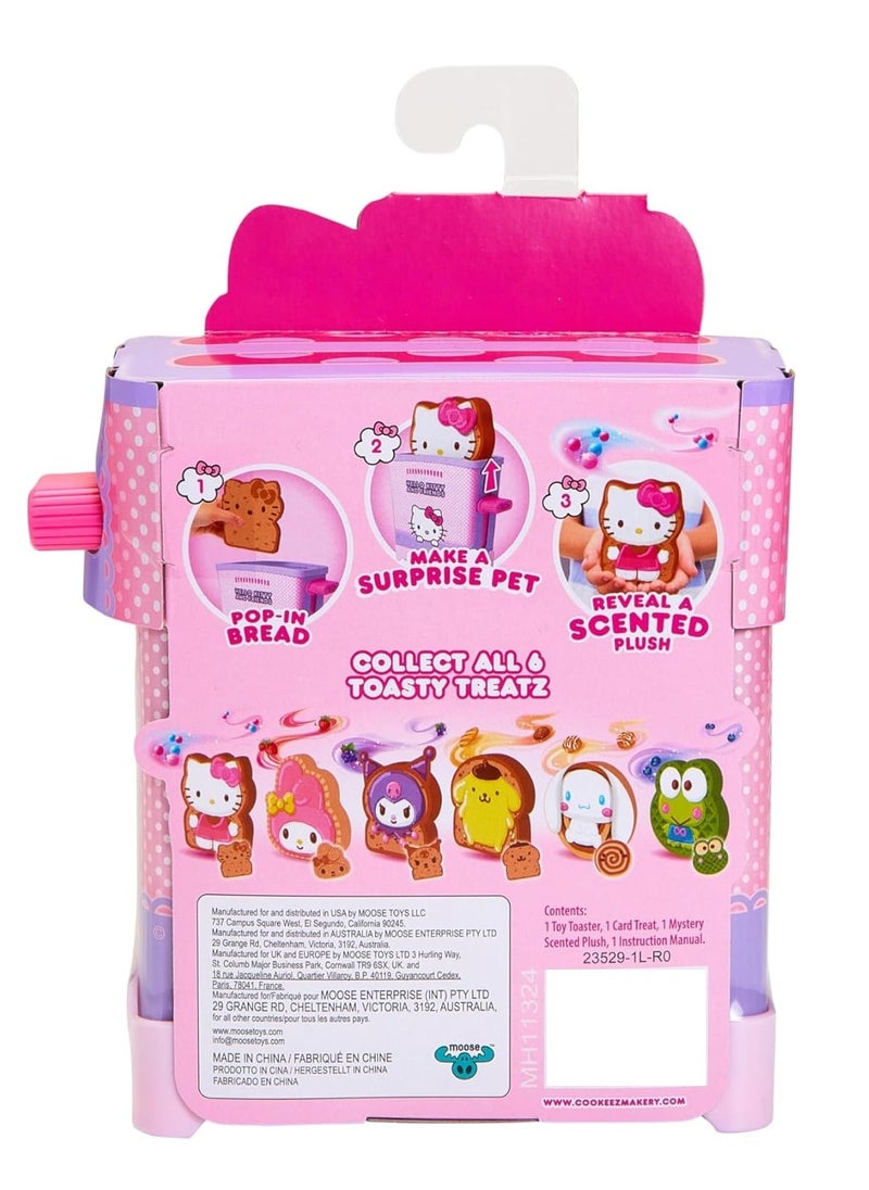 Cookeez Makery Hello Kitty Toasty Treatz Surprise Plush - 1 Piece Only, Assorted/Character May Vary