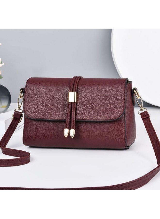 Women's Versatile PU Leather Shoulder Bag, Ladies Multi-pocket Crossbody Bag Sling Bag Side Bag, Daily Commuter/Banquet/Party/Campus Large-capacity Frequent Carrying Bag for Girls/Dtudents(Red)