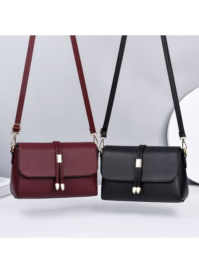 Women's Versatile PU Leather Shoulder Bag, Ladies Multi-pocket Crossbody Bag Sling Bag Side Bag, Daily Commuter/Banquet/Party/Campus Large-capacity Frequent Carrying Bag for Girls/Dtudents(Red)