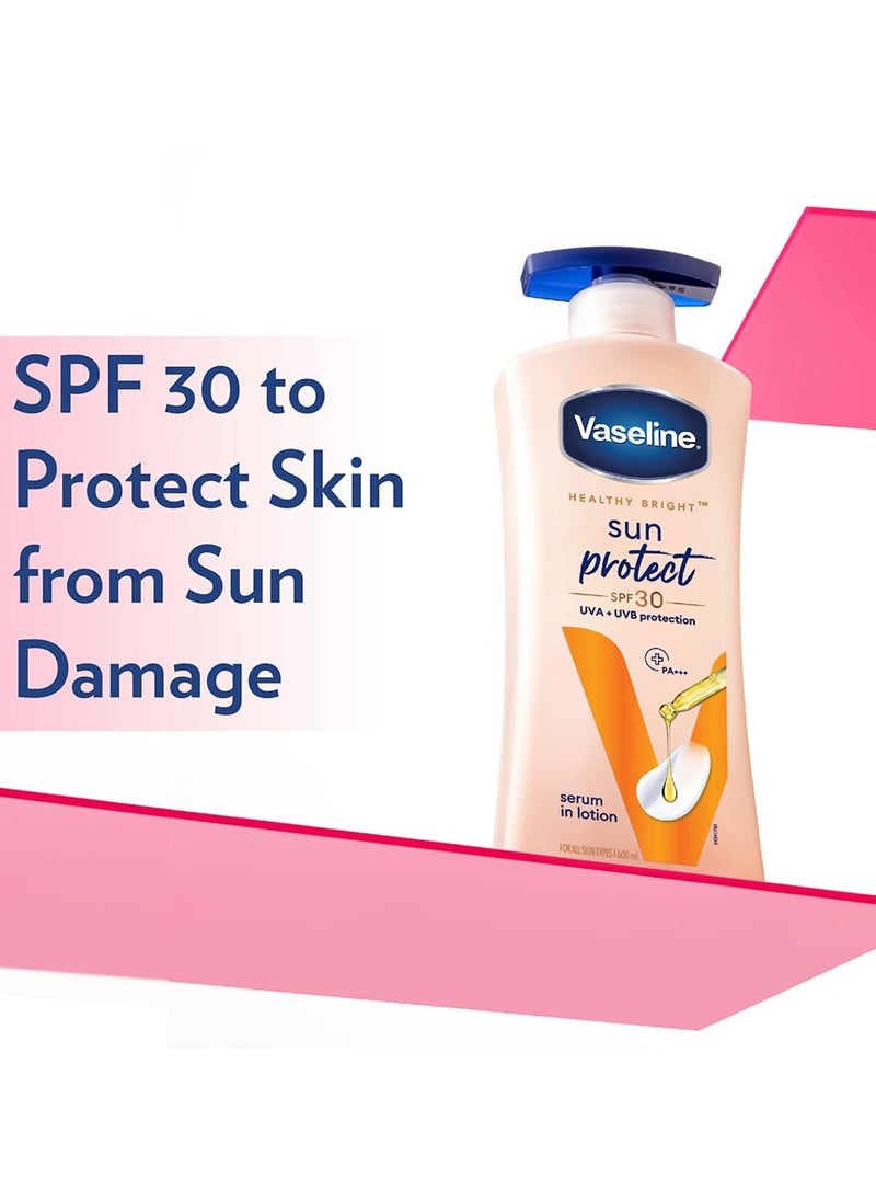 Sun Protect SPF 30 Body Lotion, Reduces Tan Lines in 7 Days, UVA + UVB PA+++ Sun Protection, 600ml