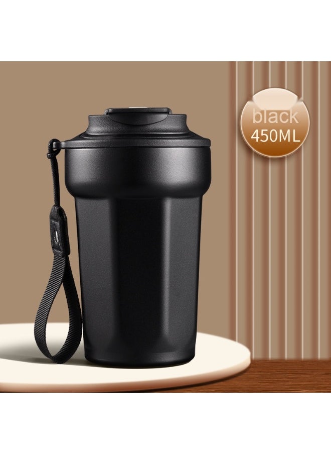 450ml Creative Portable 304 Stainless Steel Coffee Thermos Cup