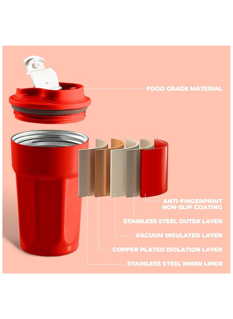 450ml Creative Portable 304 Stainless Steel Coffee Thermos Cup