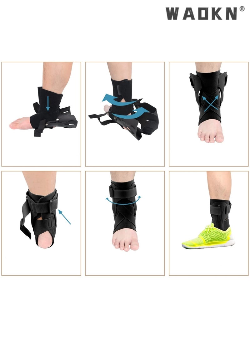 Ankle Brace, Ankle Support Brace for Ankle Sprains,Ankle Braces for Men Women,Ankle Support Sprained Ankle Brace for Basketball Soccer Volleyball,Ankle Wrap Support for Ankle Injury Recovery- L