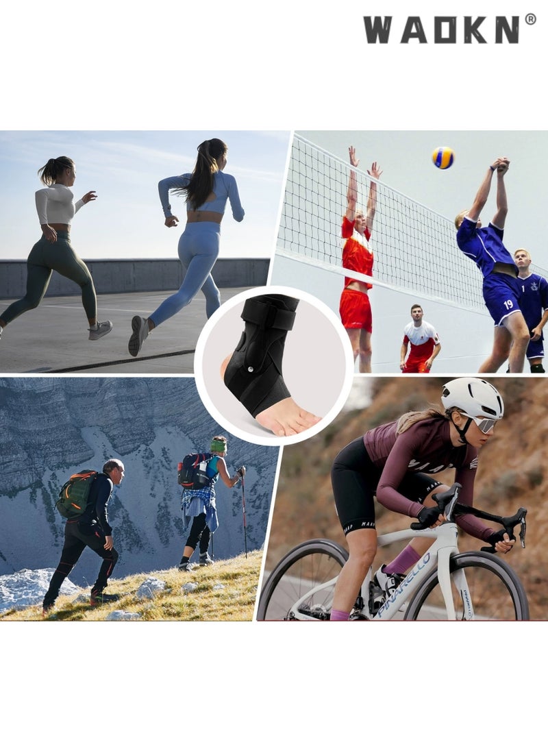 Ankle Brace, Ankle Support Brace for Ankle Sprains,Ankle Braces for Men Women,Ankle Support Sprained Ankle Brace for Basketball Soccer Volleyball,Ankle Wrap Support for Ankle Injury Recovery- L