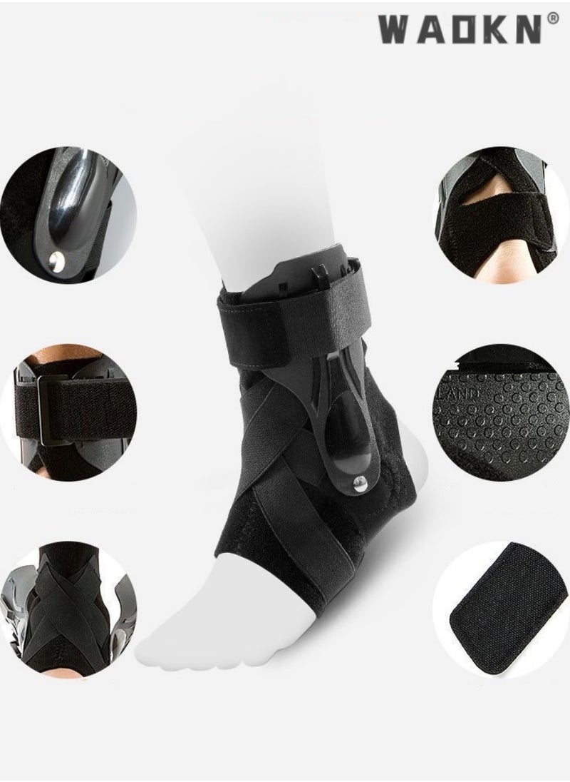 Ankle Brace, Ankle Support Brace for Ankle Sprains,Ankle Braces for Men Women,Ankle Support Sprained Ankle Brace for Basketball Soccer Volleyball,Ankle Wrap Support for Ankle Injury Recovery- L
