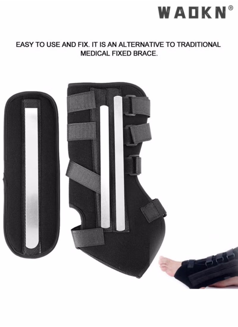 Ankle Brace with Detachable Splints for Sprained Ankle for Women and Men, Stirrup Ankle Splint, Stabilizer for Sprains, Tendonitis, Post-op Cast Support and Injury Protection for Women and Men(L)