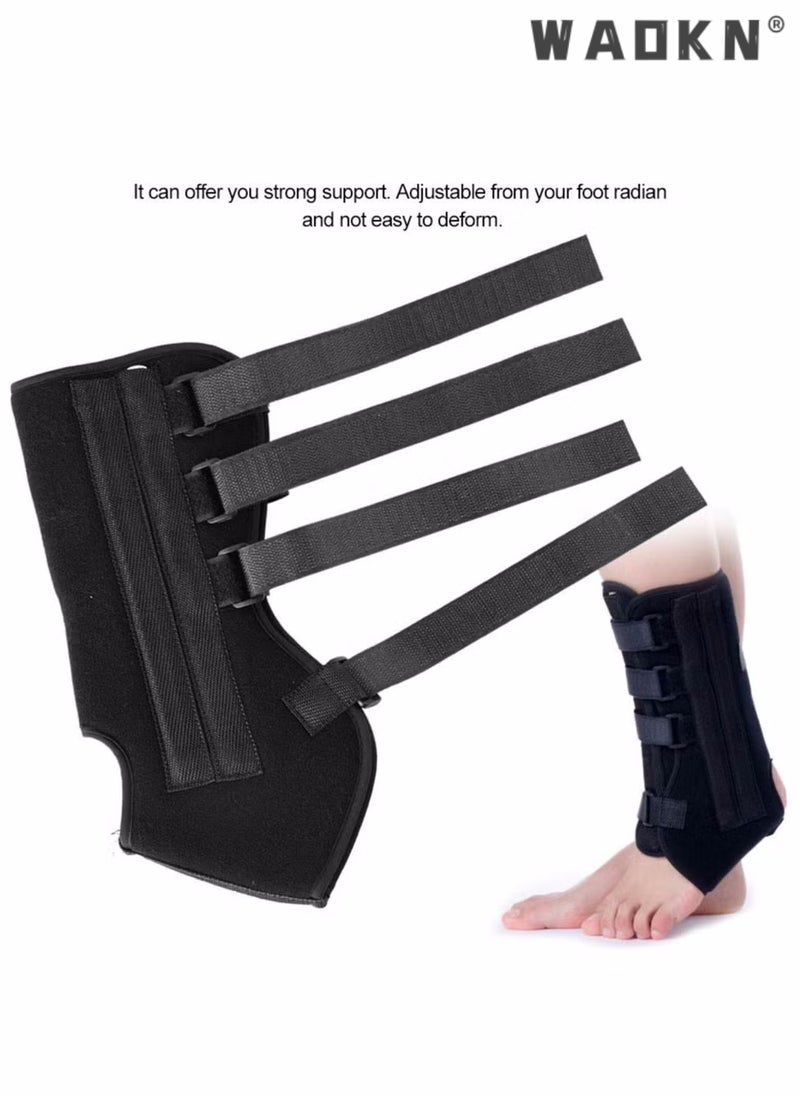 Ankle Brace with Detachable Splints for Sprained Ankle for Women and Men, Stirrup Ankle Splint, Stabilizer for Sprains, Tendonitis, Post-op Cast Support and Injury Protection for Women and Men(L)