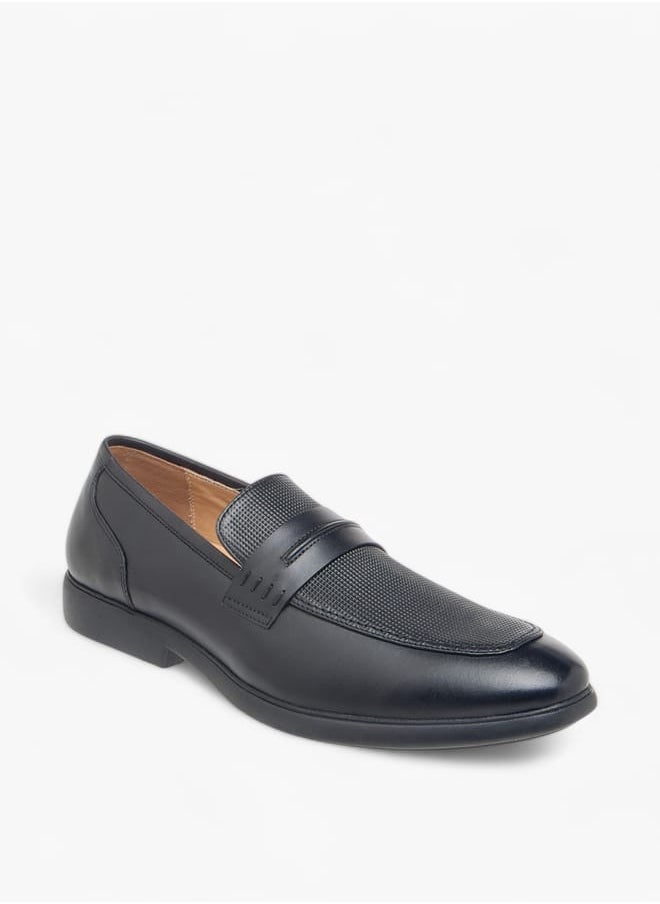 Men's Textured Slip-On Loafers