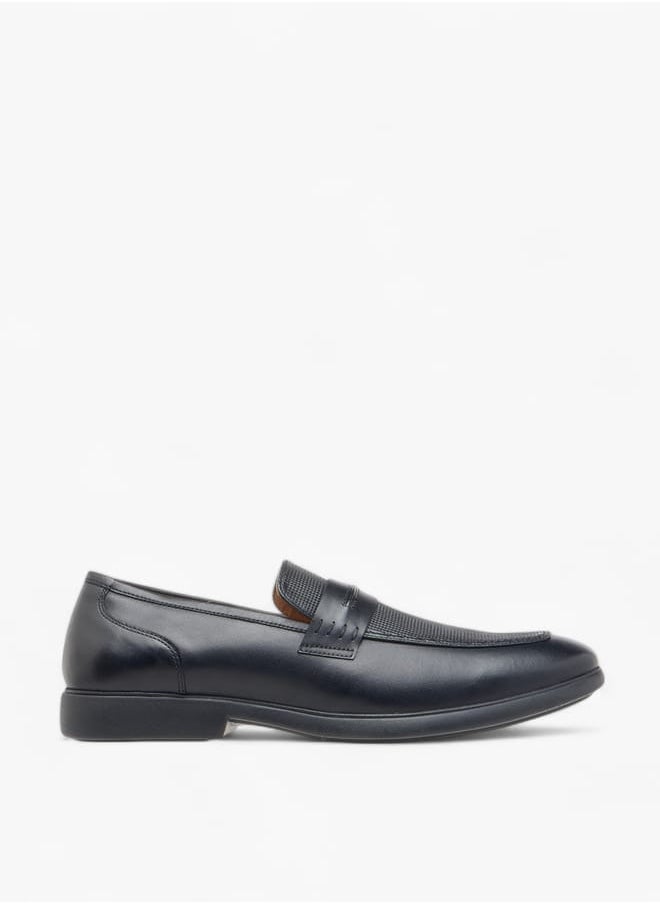 Men's Textured Slip-On Loafers