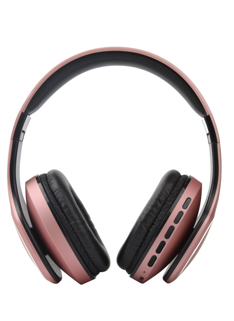 Volkano Phonic Series Bluetooth full size headphones - rose gold