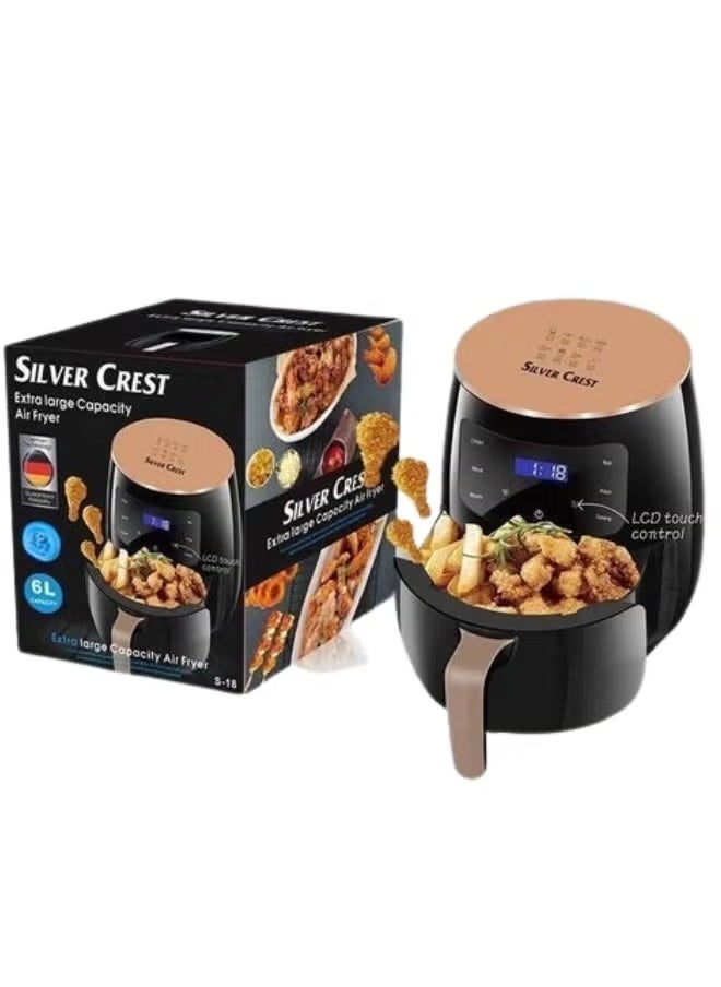 Air Fryer 6L Large Capacity Smart Electric Fryer Multifunctional Air Fryers 1400 watts
