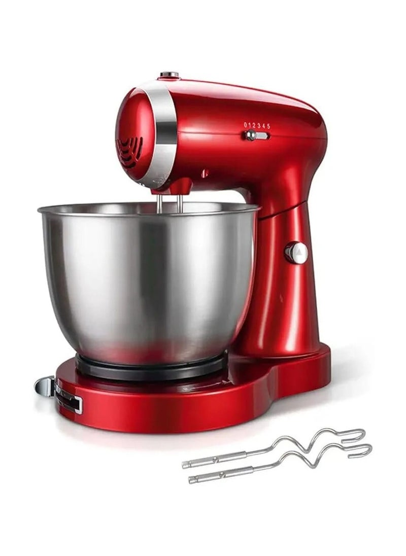 800W Electric Stand Mixer, 5 Speed Adjustable Cake Mixer with 3.5L Bowl, 2 Beaters & 2 Dough Hooks Egg Beater for Baking & Mixing (3.5L - Stand Mixer)