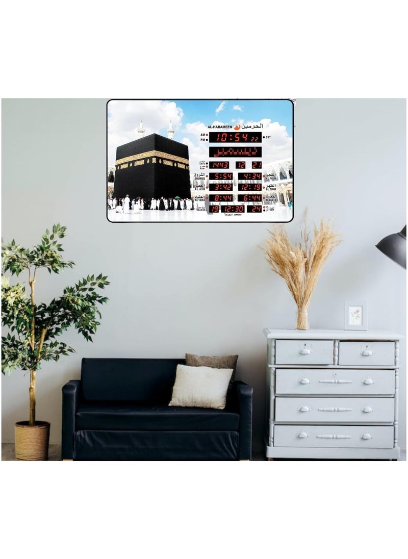 HA-5100 AL-Harameen Digital Prayer Alram Wall Clock