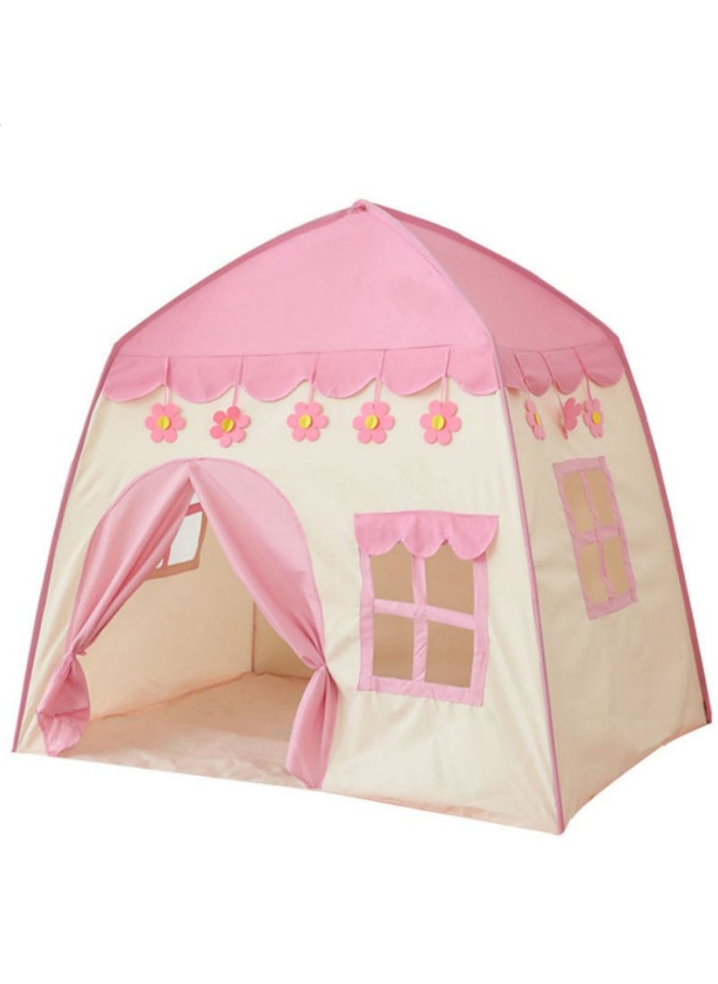 Large Kids Tent House Indoor,Toddler Play Tent With Birthday Party Decoration,Indoor Outdoor Play house for Baby Princess Castle Tent,Kids Indoor Room Toys for Boys Girls  130 * 100 * 130CM