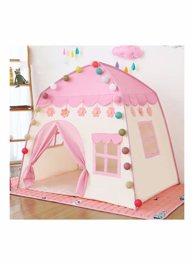 Large Kids Tent House Indoor,Toddler Play Tent With Birthday Party Decoration,Indoor Outdoor Play house for Baby Princess Castle Tent,Kids Indoor Room Toys for Boys Girls  130 * 100 * 130CM