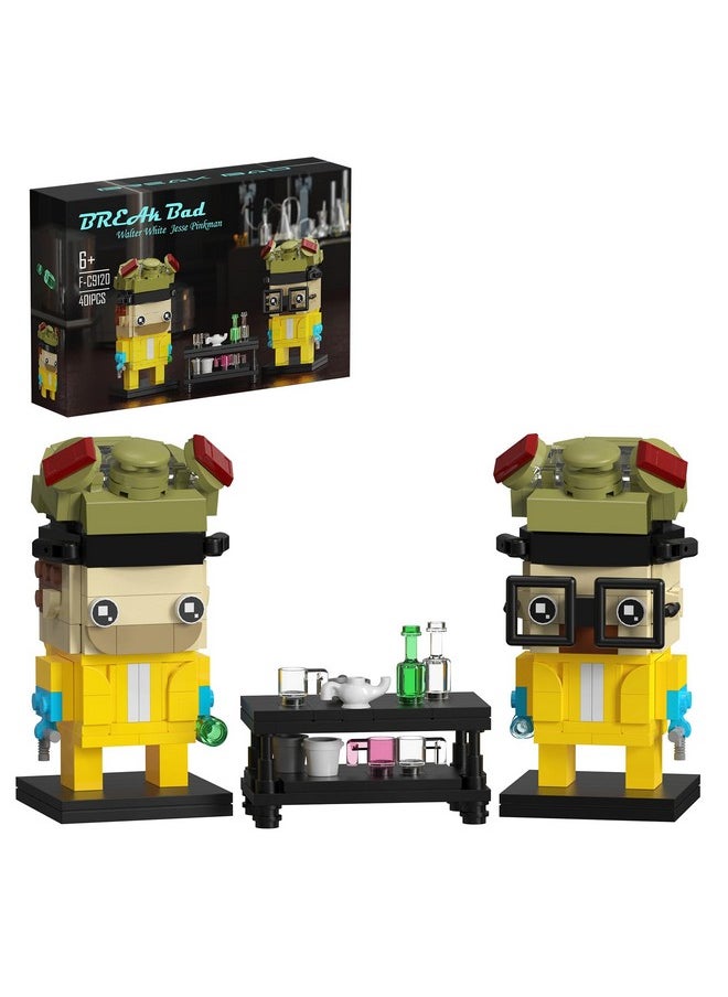 Break Bad Walter White And Jesse Pinkman Building Kit, Break Bad Figure Model Toys, Gift Idea For Fan & 6+ Kid, New 2023(401Pcs)