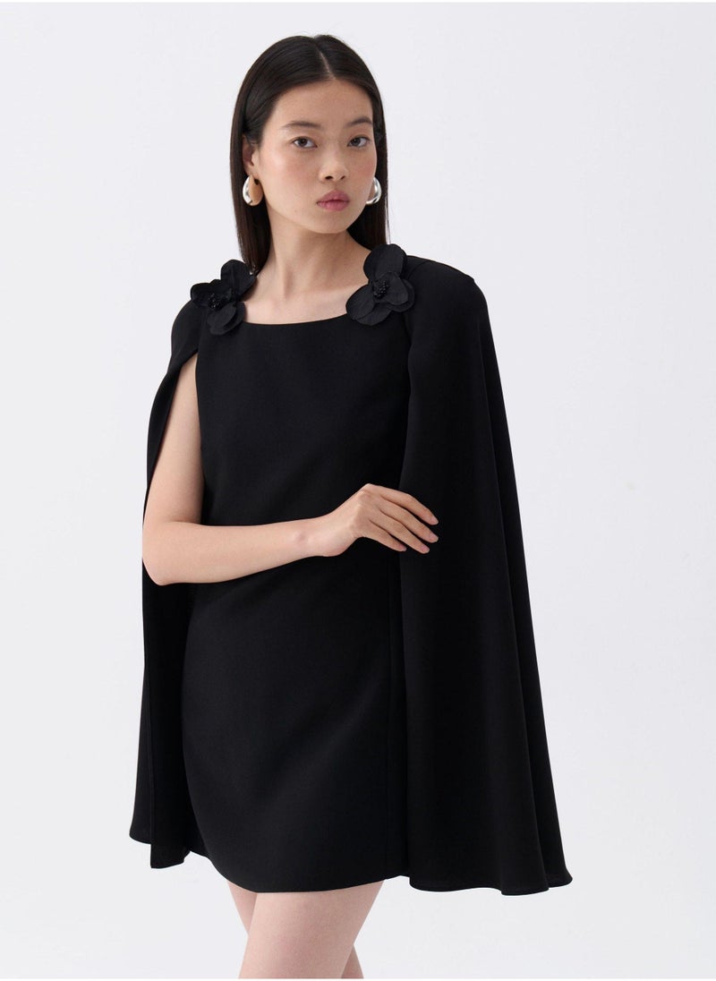 Floral Capelet Dress