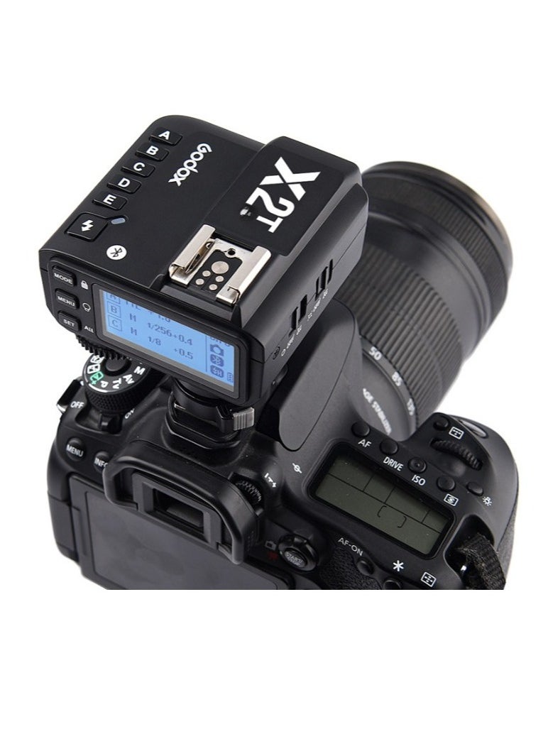 Wireless Flash Trigger, High Speed Flasher Trigger With 5 Dedicated Group Button And 3 Function Button, Bluetooth Connection Portable Camera Flash Control Device, (1pc, X2TO For Olympus Camera)