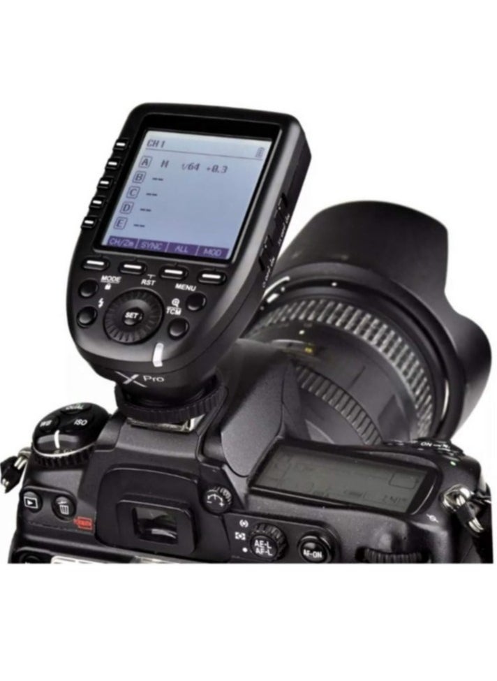 XPROF 2.4G Wireless Flash Trigger, High Speed Sync Flash Transmitter, Extra Large LCD Screen Flash Control Trigger With Stable And Seamless Connection, (XPROF, For Fuji Camera)