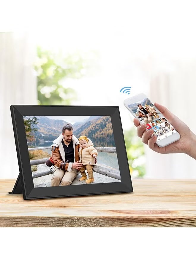 Electronic Digital Photo Frame, 10.1 Inch WIFI Smart Cloud Photo Album, WIFI Slideshow Digital Picture Frame With IPS Touch Screen, Sturdy And Durable Electronic Picture Frame, (1pc, White, 16G)