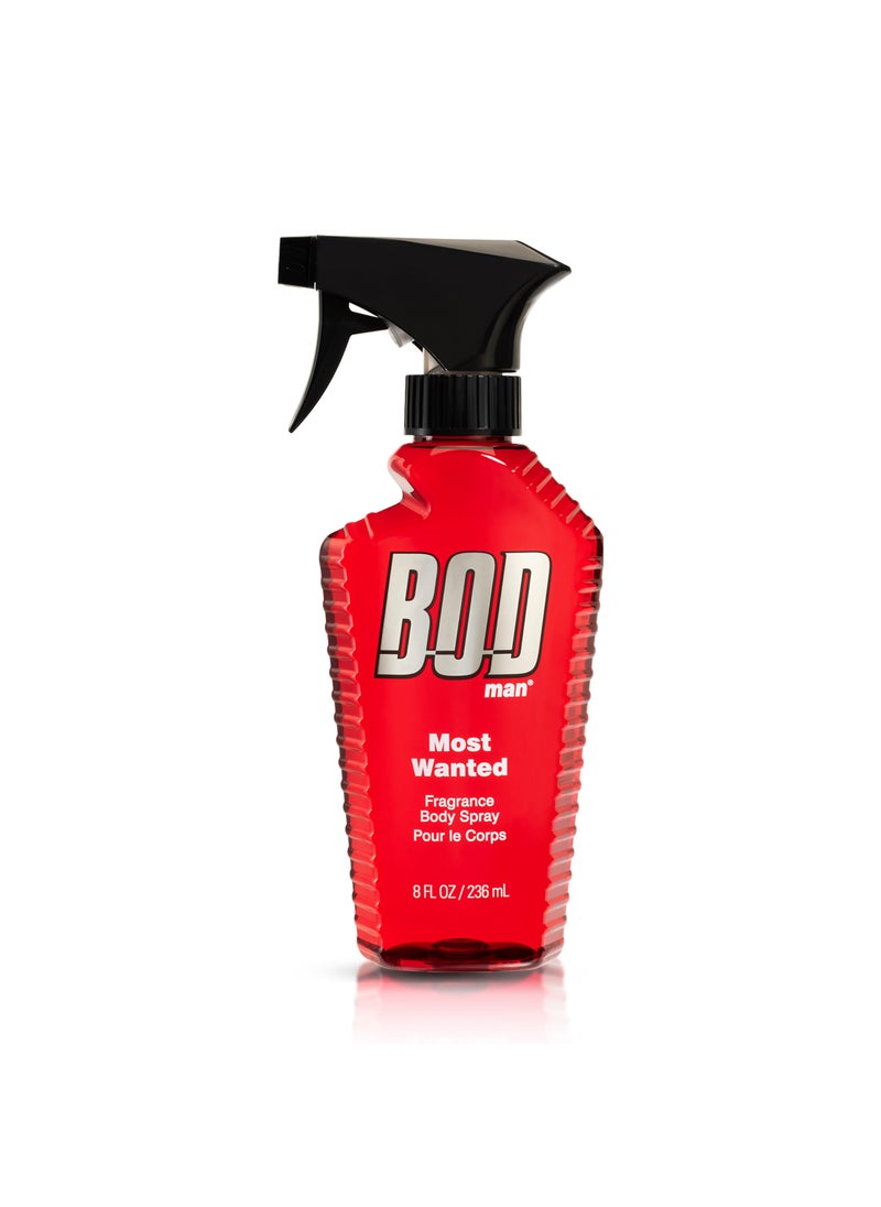 BOD man Fragrance Body Spray Most Wanted 8 fl oz