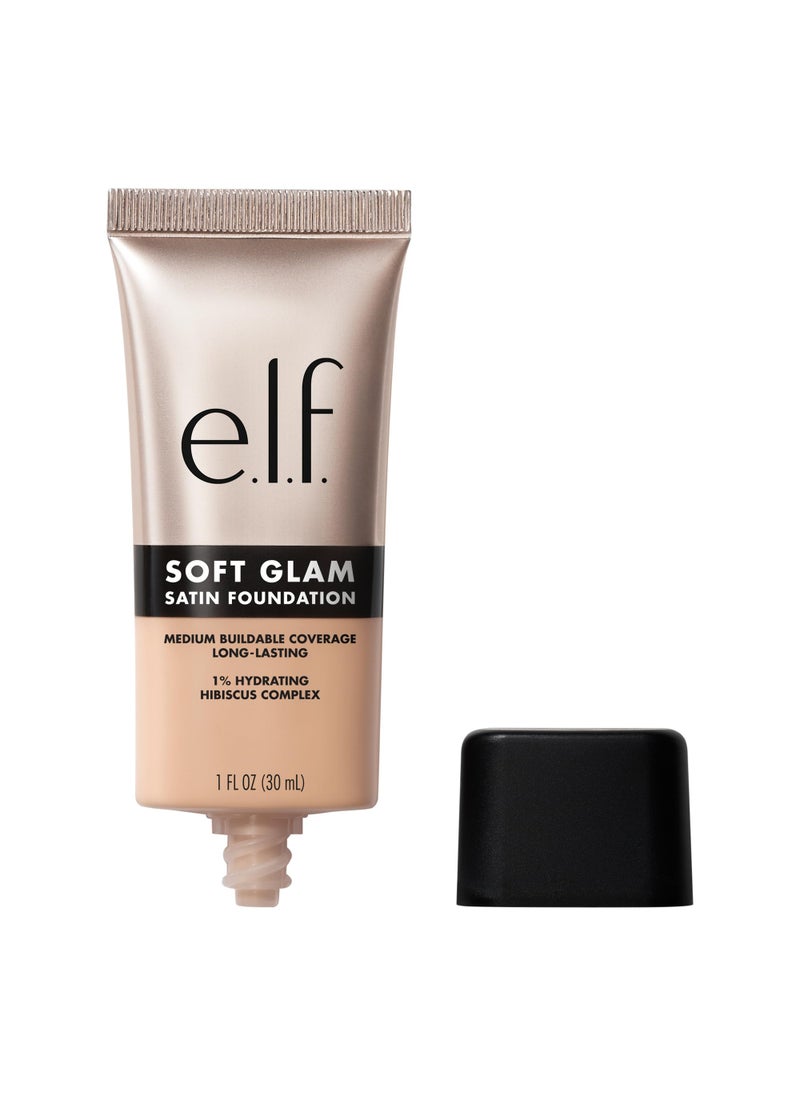 elf Soft Glam Foundation Medium Coverage LongLasting  Buildable Foundation For A Smooth Satin Finish Vegan  CrueltyFree 25 Light Neutral