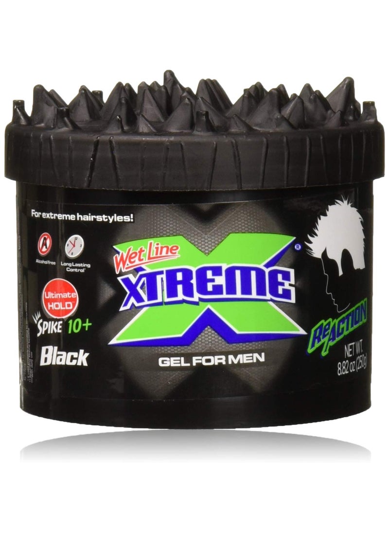 Wet Line Xtreme Reaction Black Ultimate Hold Gel 88 Ounce