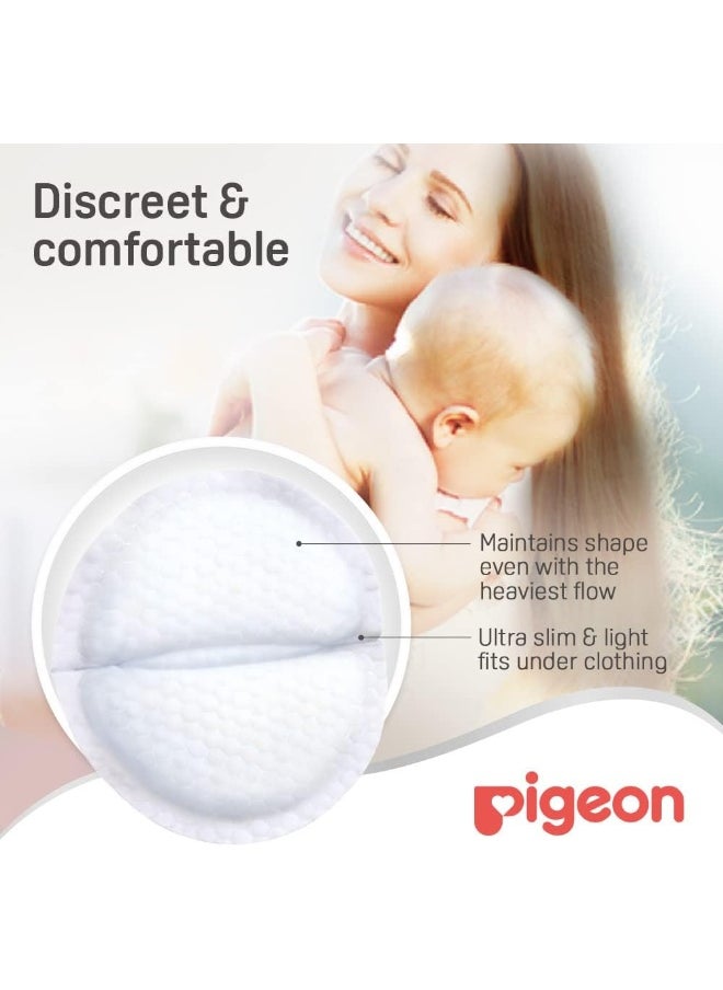 Breast Pad, Honeycomb, Ultra-Slim And Light, Leak Proof Coverage, Quick Absorbency, 60 Pcs, White