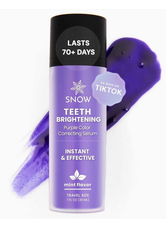 Teeth Brightening Purple Serum | Gentle & Enamel Safe Instant Brightening For Brighter Smile | Dental Care, Hygiene, & Tooth Care | Bright Smile For Events & Daily Confidence | 2 Month Supply