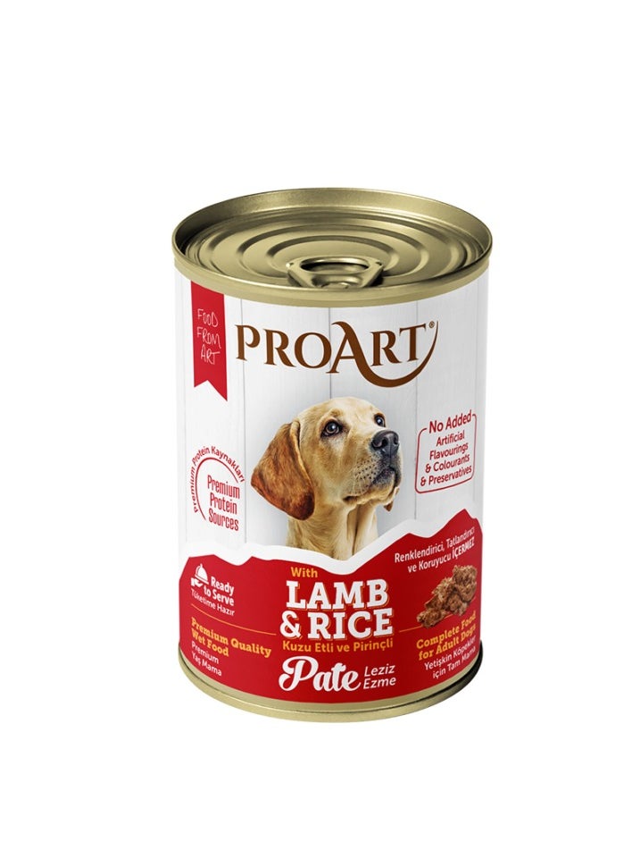 Proart Adult Dog Pate With Lamb & Rice 400g x12