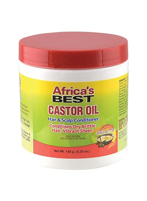 Africas Best Castor Oil Hair  Scalp Conditioner Lightweight Formula Conditions and Moisturizes Scalp Fortifies your Hair For All Hair Types  Styles 525oz