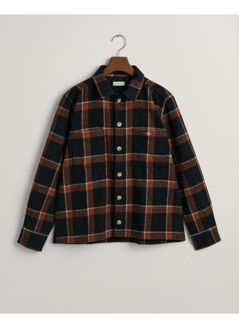 Gant Teens Shield Checked Overshirt