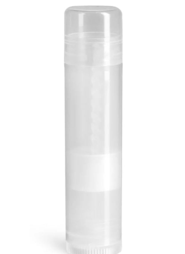 Lip Balm Containers Round Tubes015 oz Made in USA 100 BPA Free with Clear Caps For Lipstick homemade Lip Balmsclear 12 pack