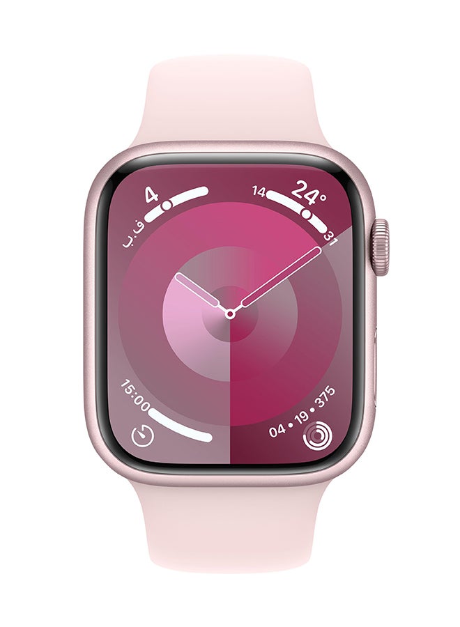 Watch Series 9 Gps  Cellular 45mm Pink Aluminium Case With Light Pink Sport Band  Ml Pink
