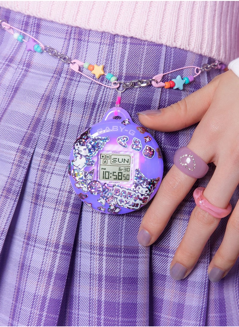 BABY-G＋PLUS KUROMI COLLABORATION MODEL BGD-10KKM-1DR Girls Watch