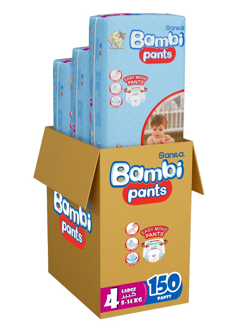 Baby Pants Jumbo Pack Size 4 8-14 Kg