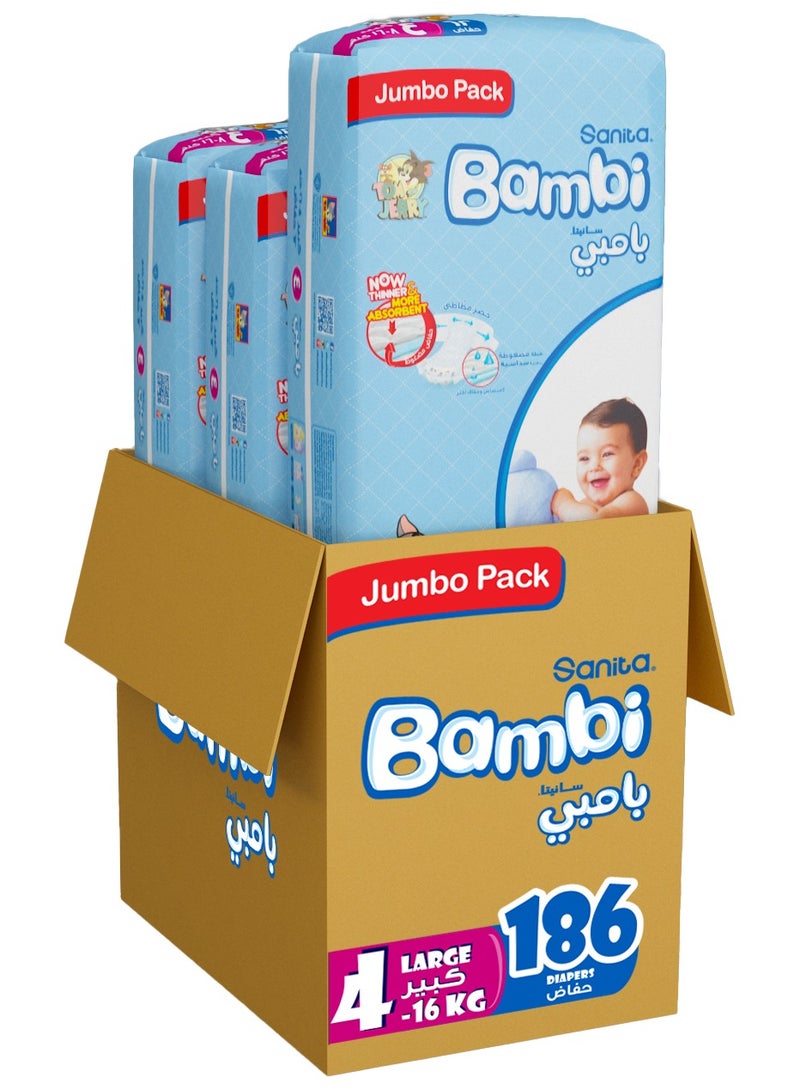 Baby Diapers Jumbo Pack Size 4 16 kg