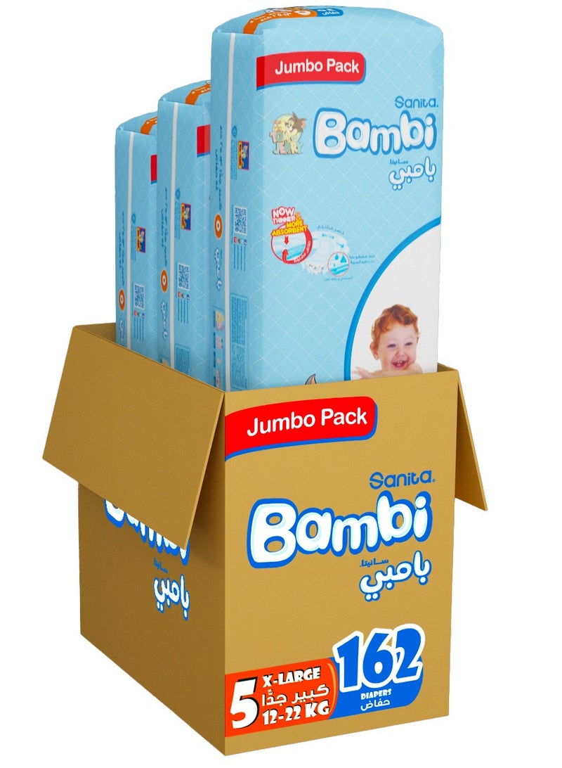 Baby Diapers Jumbo Pack Size 5 12-22 Kg