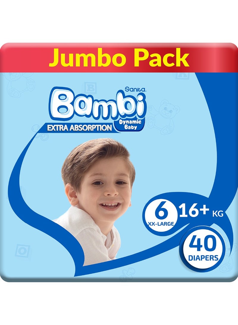 Baby Diapers Jumbo Pack Size 6 16+ Kg