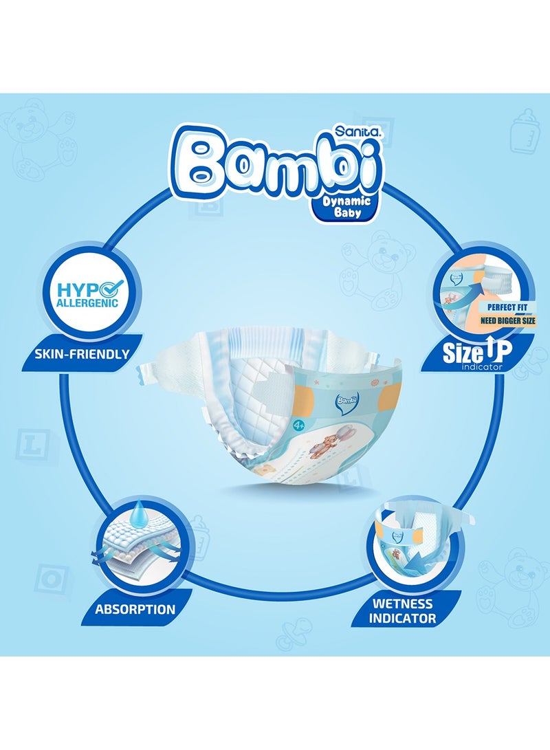 Baby Diapers Value Pack Size 4+10-18 Kg