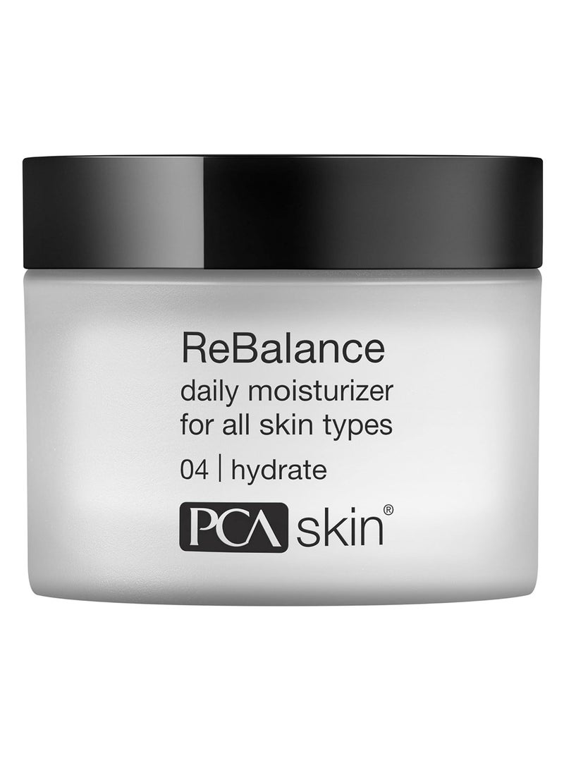 PCA SKIN ReBalance Sensitive Moisturizer for Face - ReBalance Daily Face Moisturizer for Dry Skin, Creamy, 1.7 fl oz Jar