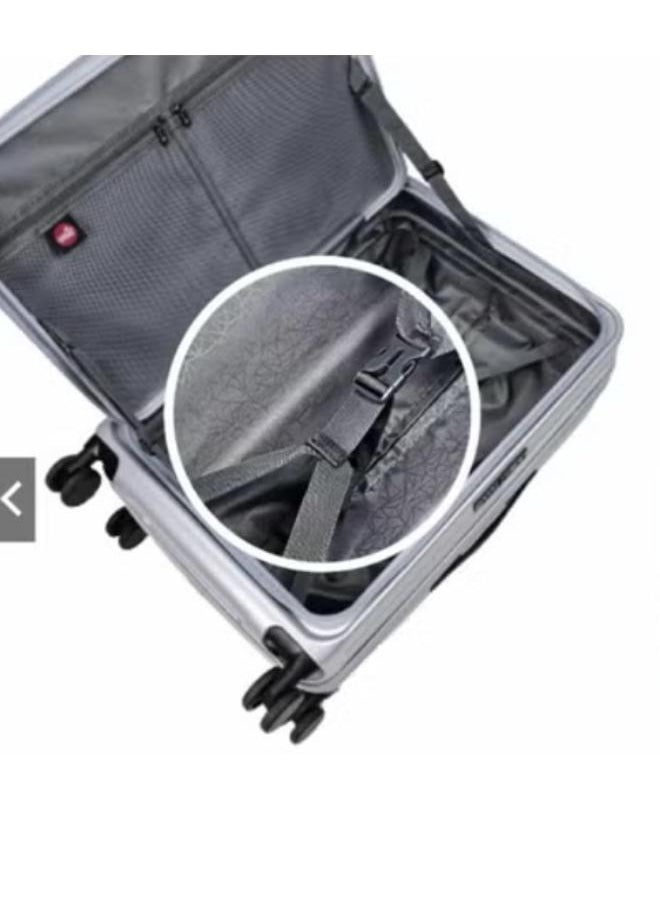 24inch Expandable Large Capacity Checked Luggage Durable Anti-Theft Front Opening Cover Spinning Wheels TSA Lock Approved