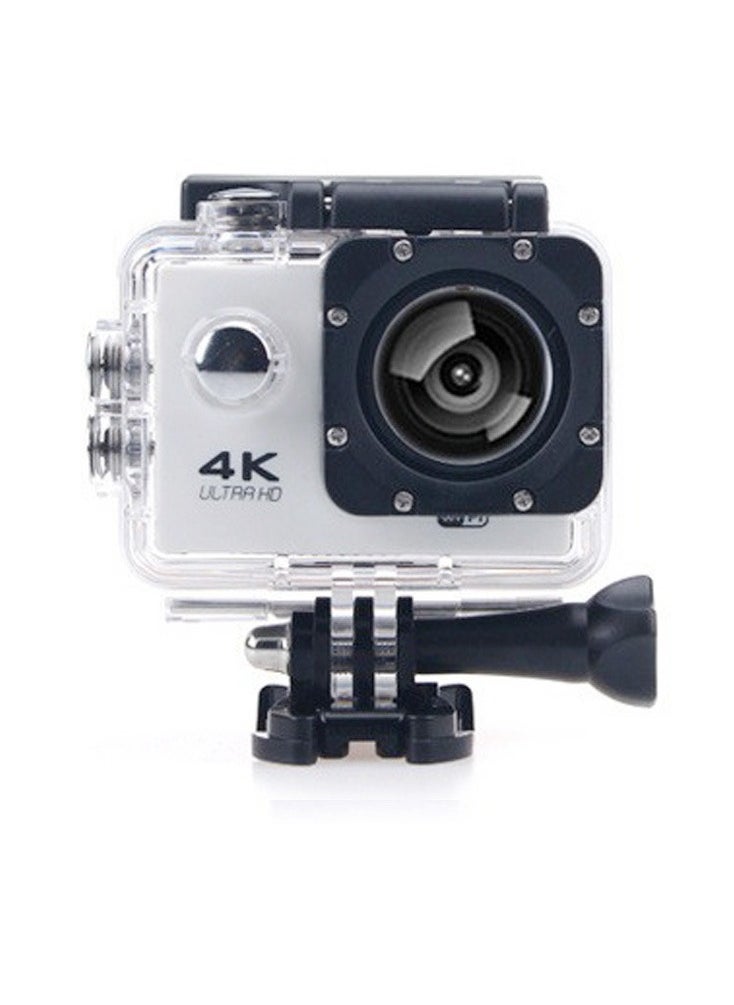 4K Action Camera, Outdoor Waterproof Sports Camera, IPS Real Color Touchscreen Photography Camera, Adjustable View Angle WIFI Camera With Time Lapse Slow Motion, (1pc, White)