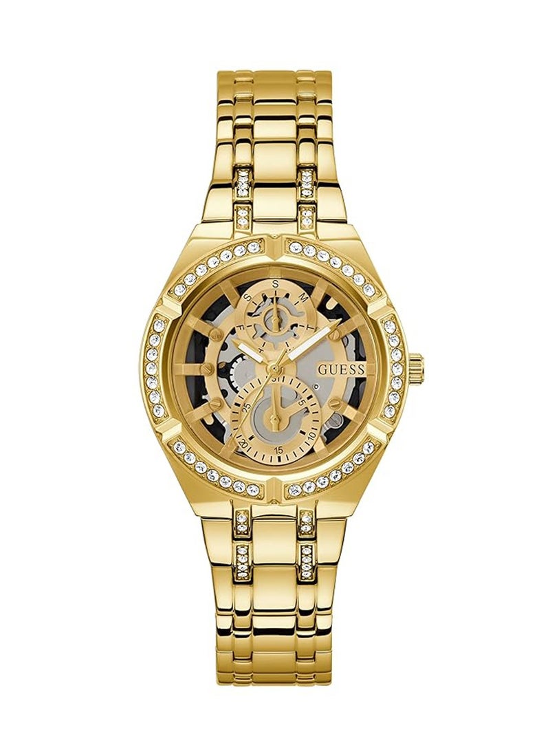 Guess Women's Watch Gold Tone Case Quartz