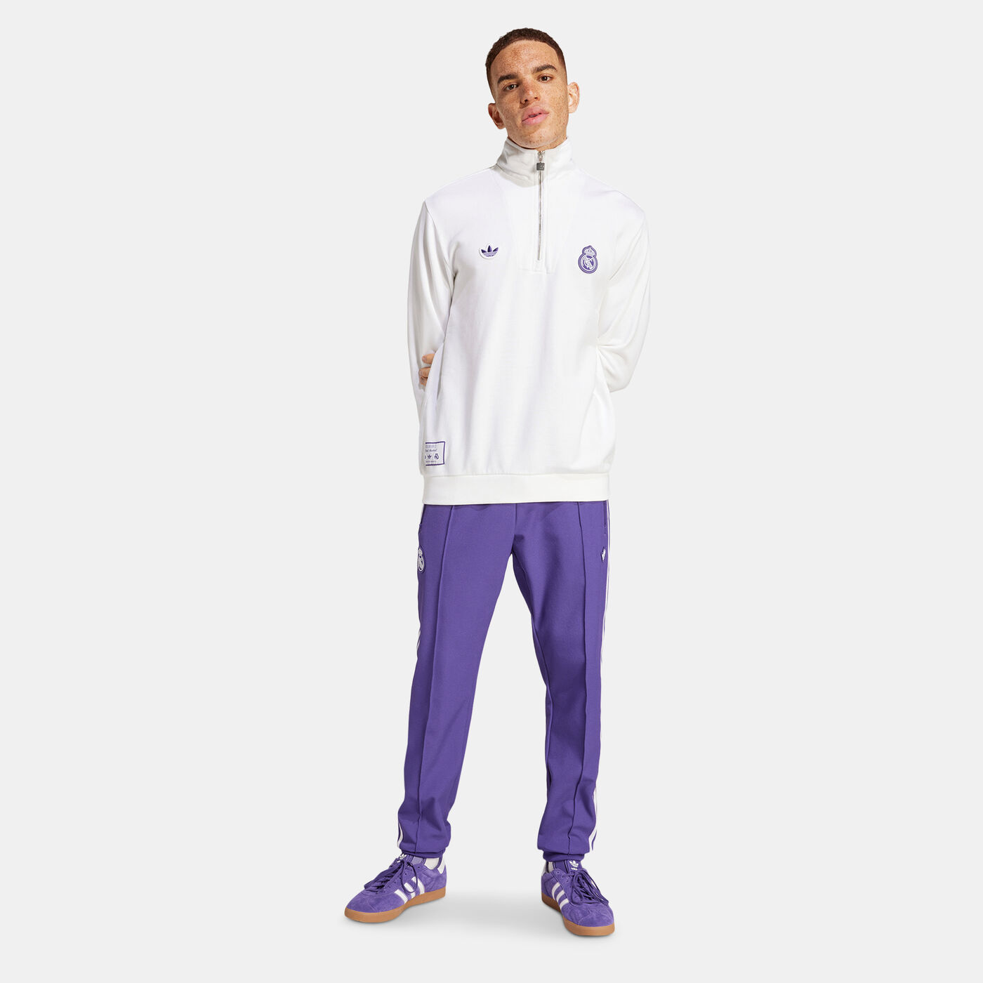 Men's Real Madrid Terrace Icons 1/2-Zip Top