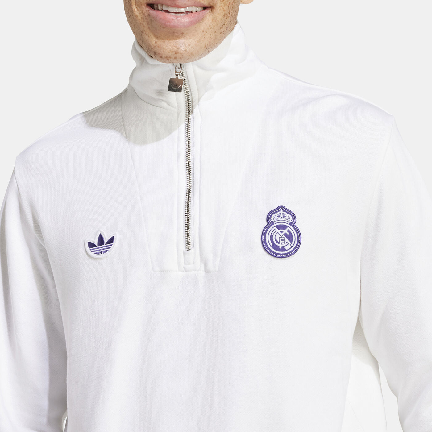 Men's Real Madrid Terrace Icons 1/2-Zip Top