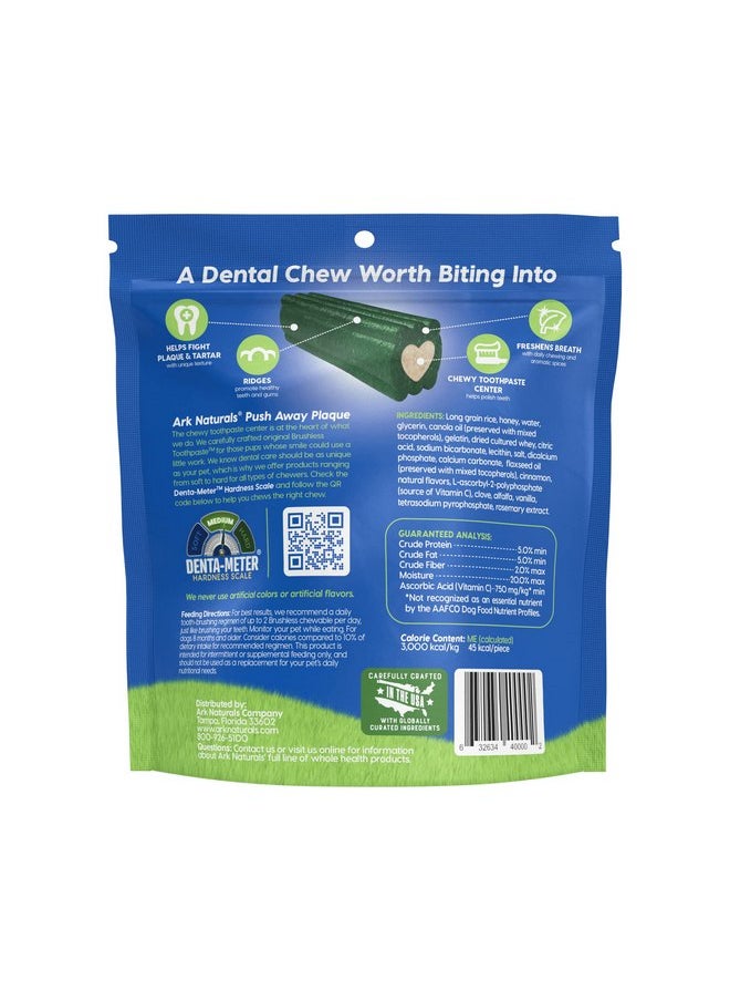 ARK NATURALS Brushless Toothpaste, Small Breed Dog Dental Chews Bundle Pack, Vet Recommended, 2 Pack, Green with White Center (40020)