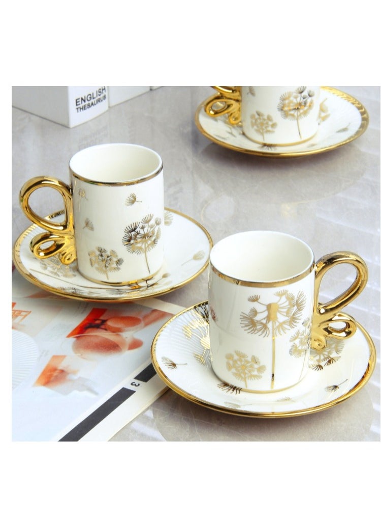 Set Of 6 Turkish Coffee Cup Set Tea Cup Set