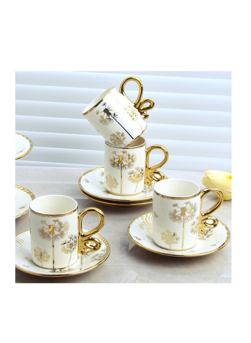 Set Of 6 Turkish Coffee Cup Set Tea Cup Set