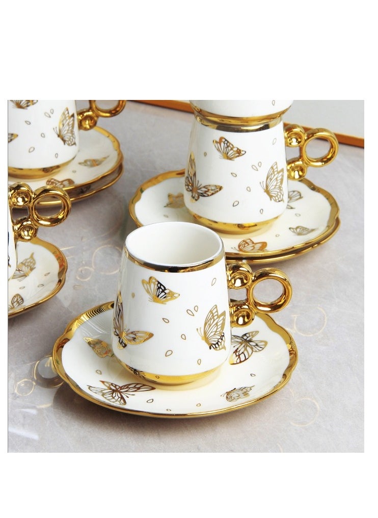 Set Of 6 Turkish Coffee Cup Set Tea Cup Set